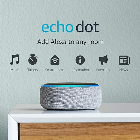 Echo Dot (3rd Gen) - Smart speaker with Alexa - Heather Gray | Amazon (US)