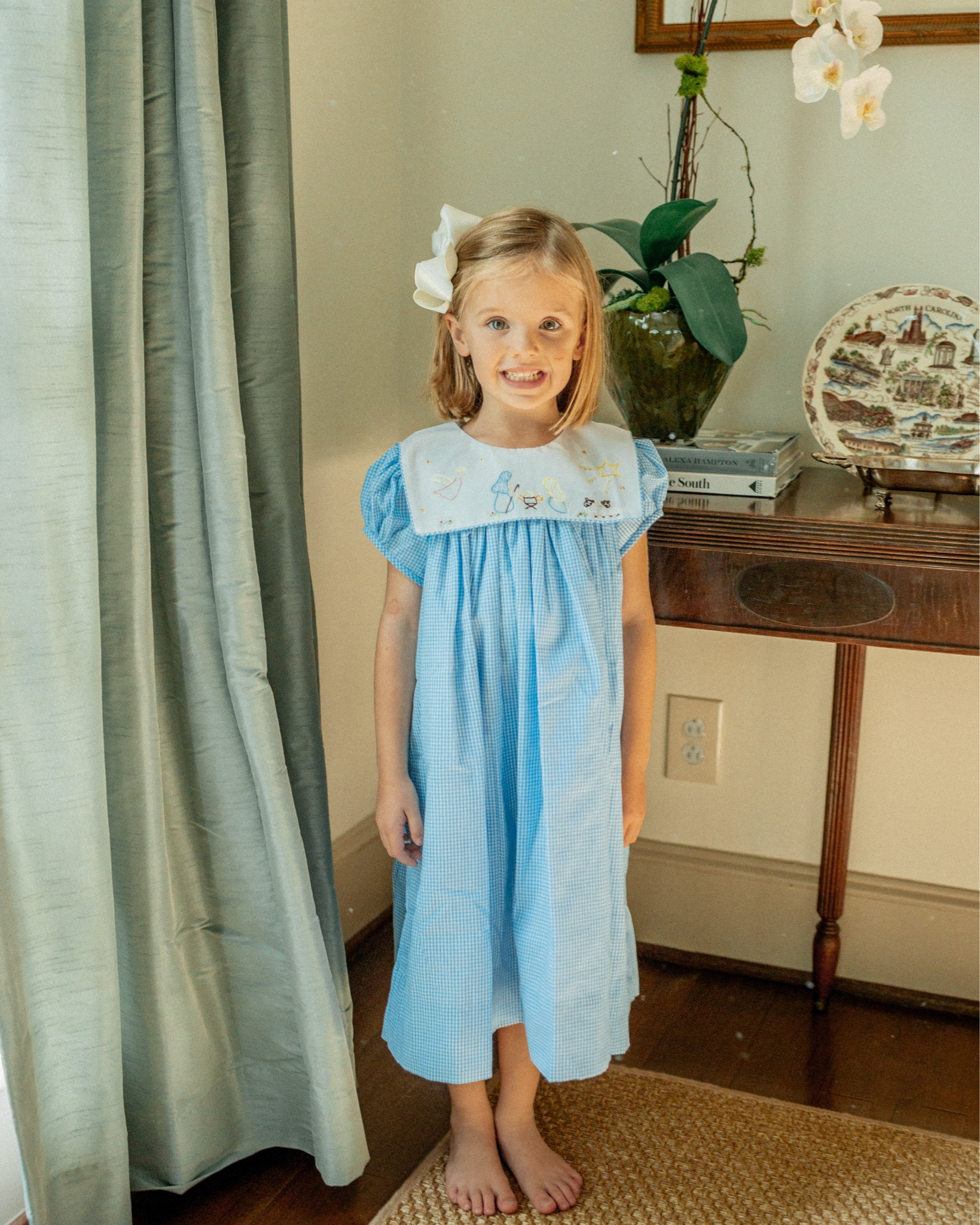 Precious Christmas outfits for little girls and boys! This sweet dress and bubble are made so well and have a nativity scene stitched on them. I love matching the kids whenever I can! These little years don’t last 🥹

#LTKKids #LTKBaby #LTKHoliday