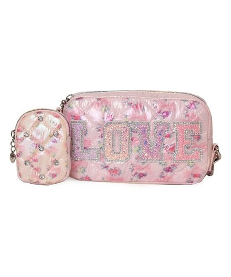 Pink Ditsy Love Crossbody Bag | Zulily