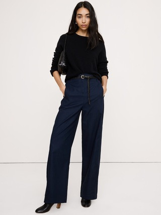 Ultra-High Rise Barrel Soft Chino | Banana Republic (US)