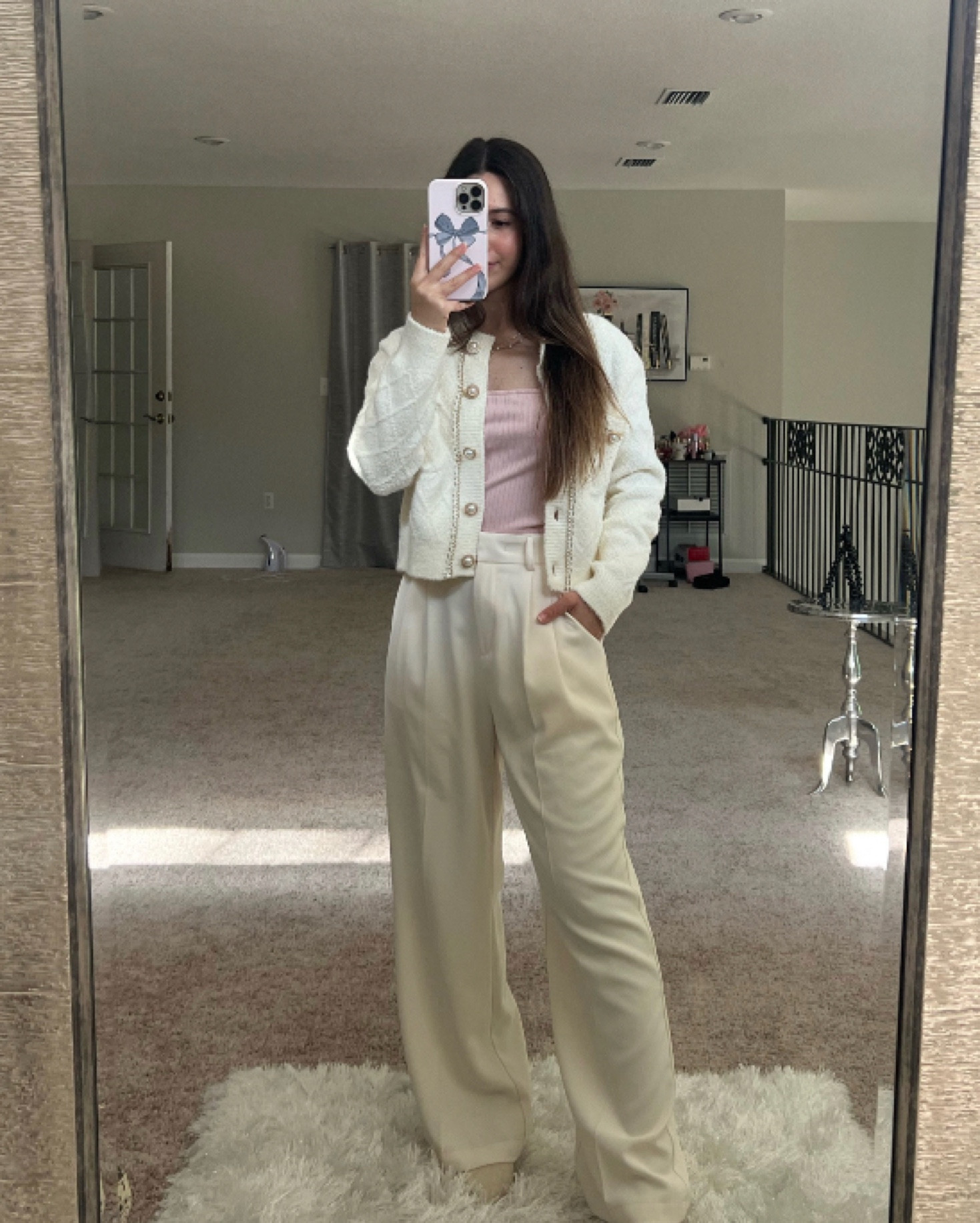 Classic Style Outfit Inspiration ✨Can never go wrong with trousers and a chanel inspired cardigan! New amazon find love the pearl buttons, so elegant and chic. Xoxo, Lauren



#princessdiana #trousers #quietluxury #timelessstyle #timelessclassic #classicstyle #streetwearfashion #getherlook #poloshirts #trouserstyles #loafers #oldmoneyaesthetic #oldmoneyoutfits #oldmoneyfashion #fashionreel #stylingreels 

Princess Diana style, looks for less, old money style, white polo shirt, trouser pants, trousers, Express black belt, mules / loafers, classic style, classic outfits, styling reels, fashion reels, striped sweater #ltkvideo Vacation outfits / Italy / European vacation /  disney day / disney theme park outfit, college girl outfits / vacation, preppy / brunch date / coffee date / errand run / fall outfits / fall fashion 2024 / fall outfits 2024 /cold fall outfits women / otk booties / fall outfit inspo / fall outfit ideas / date night outfit/ womens fall outfits / fall outfit inspirations / cute fall outfits / casual fall outfits / fall fashion 2024 / fall fashion trends / womens fall fashion / edgy fall fashion / early fall outfits / fall transition outfits / college fashion / college outfits / college class outfits / college fits / college girl / college style / college essentials / amazon college outfits / back to college outfits / back to school college outfits / college tops / Neutral fashion / neutral outfit / Clean girl aesthetic / clean girl outfit / Pinterest aesthetic / Pinterest outfit / that girl outfit / that girl aesthetic / fall outfits amazon / amazon fall outfits / fall fashion amazon / fall fashion 2024 amazon / amazon fall fashion / fall amazon fashion / amazon womens fall  fashion / amazon womens fashion fall / amazon fashion / amazon fashion finds / amazon womens fashion #ootdguide  
#LTKworkwear

#LTKSeasonal #LTKU