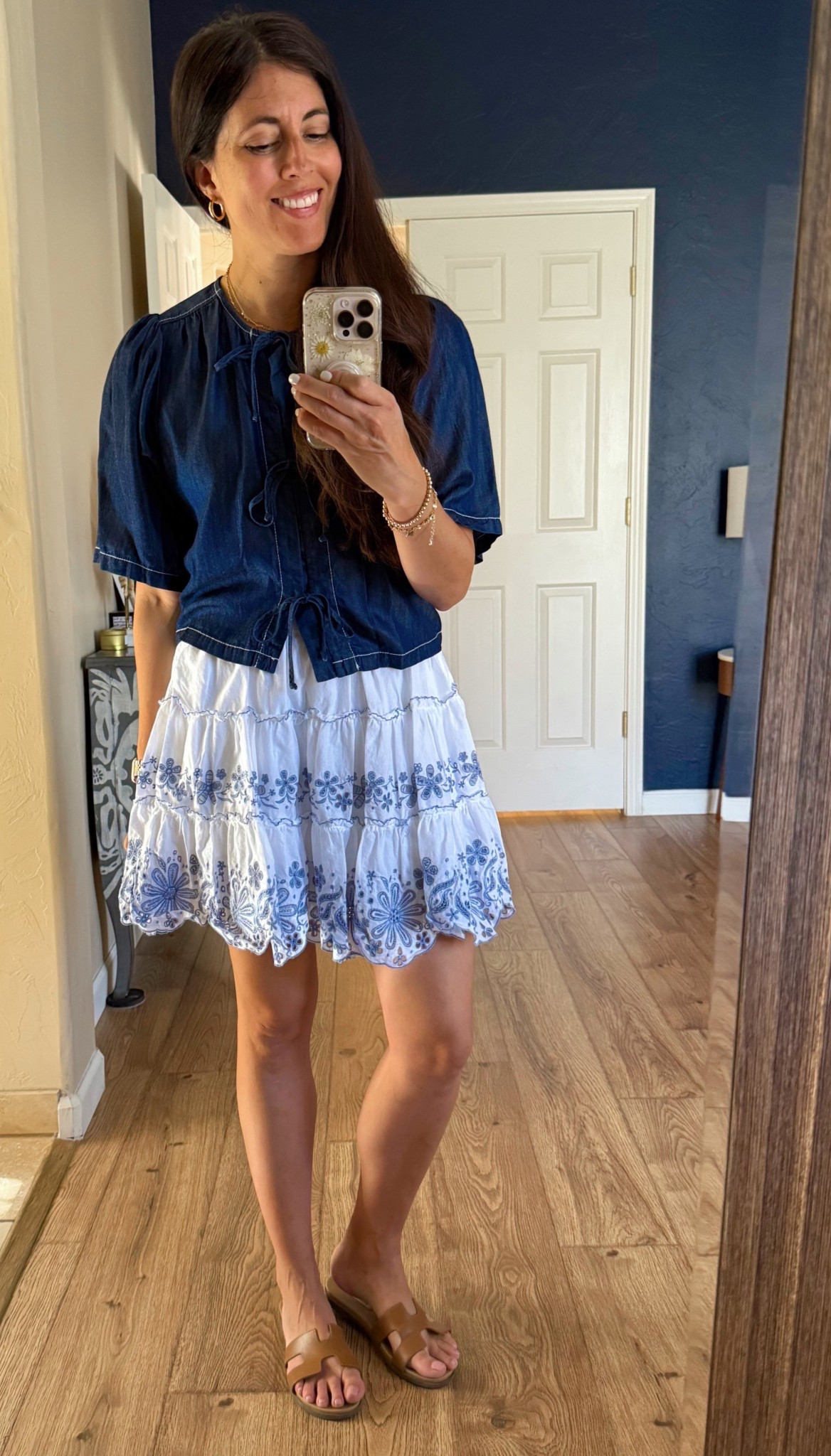 Breezy skirt for summer! I sized down for the top but skirt is TTS 

#LTKOver40