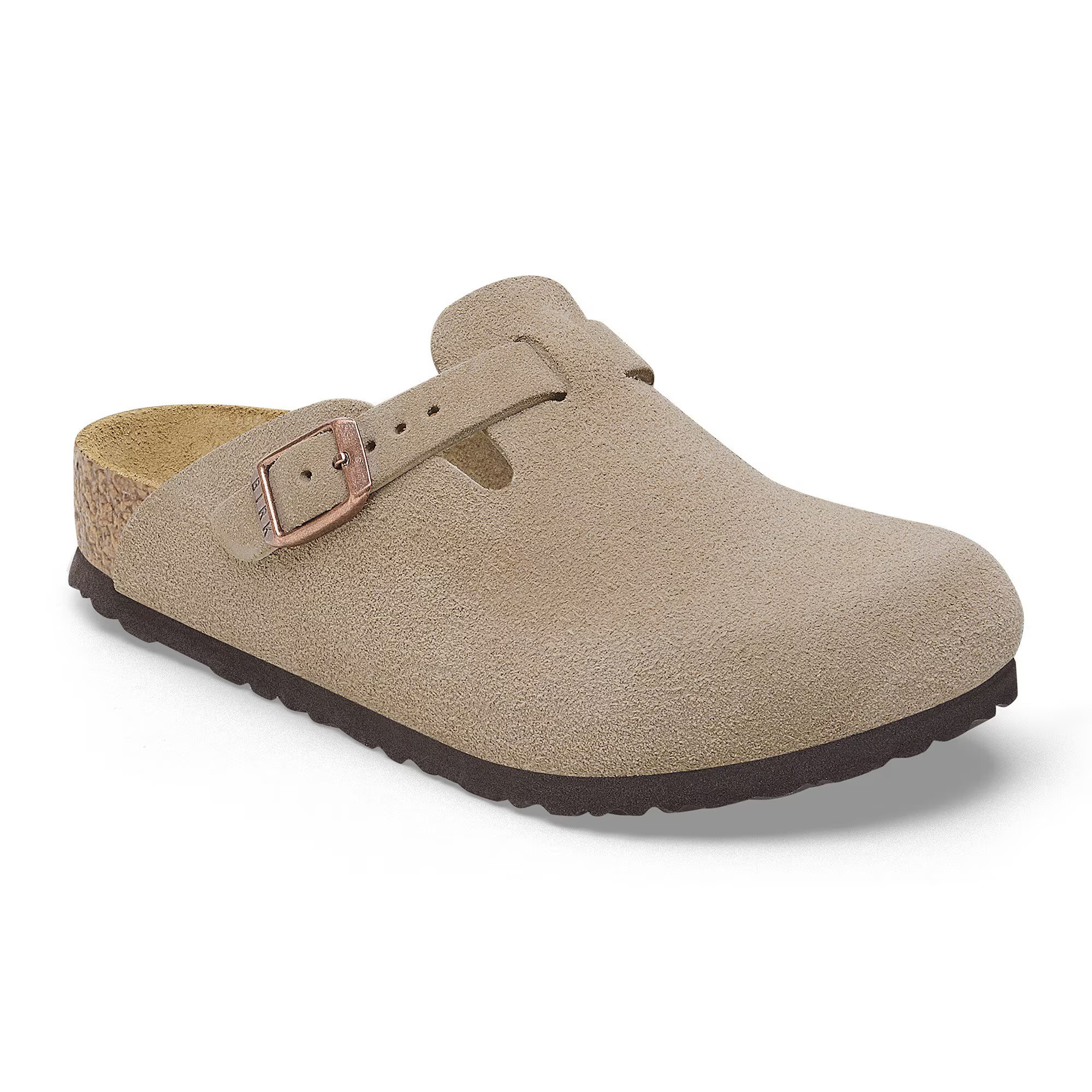 Boston Kids Suede Leather Taupe Clogs | Birkenstock USA