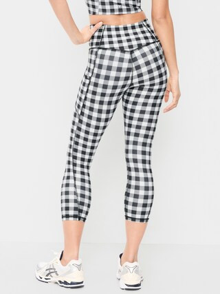 High-Waisted PowerSoft Crop Pocket Leggings | Old Navy (US)
