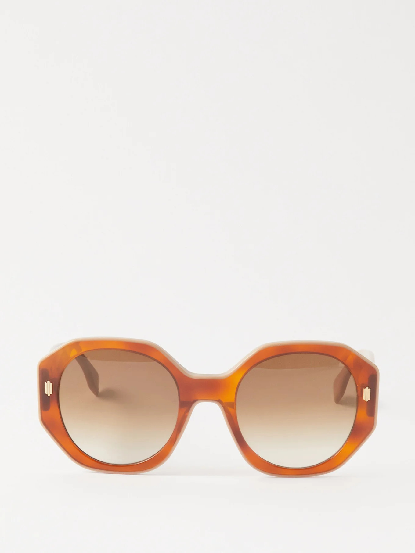 Oversized round metal sunglasses | Matches (US)