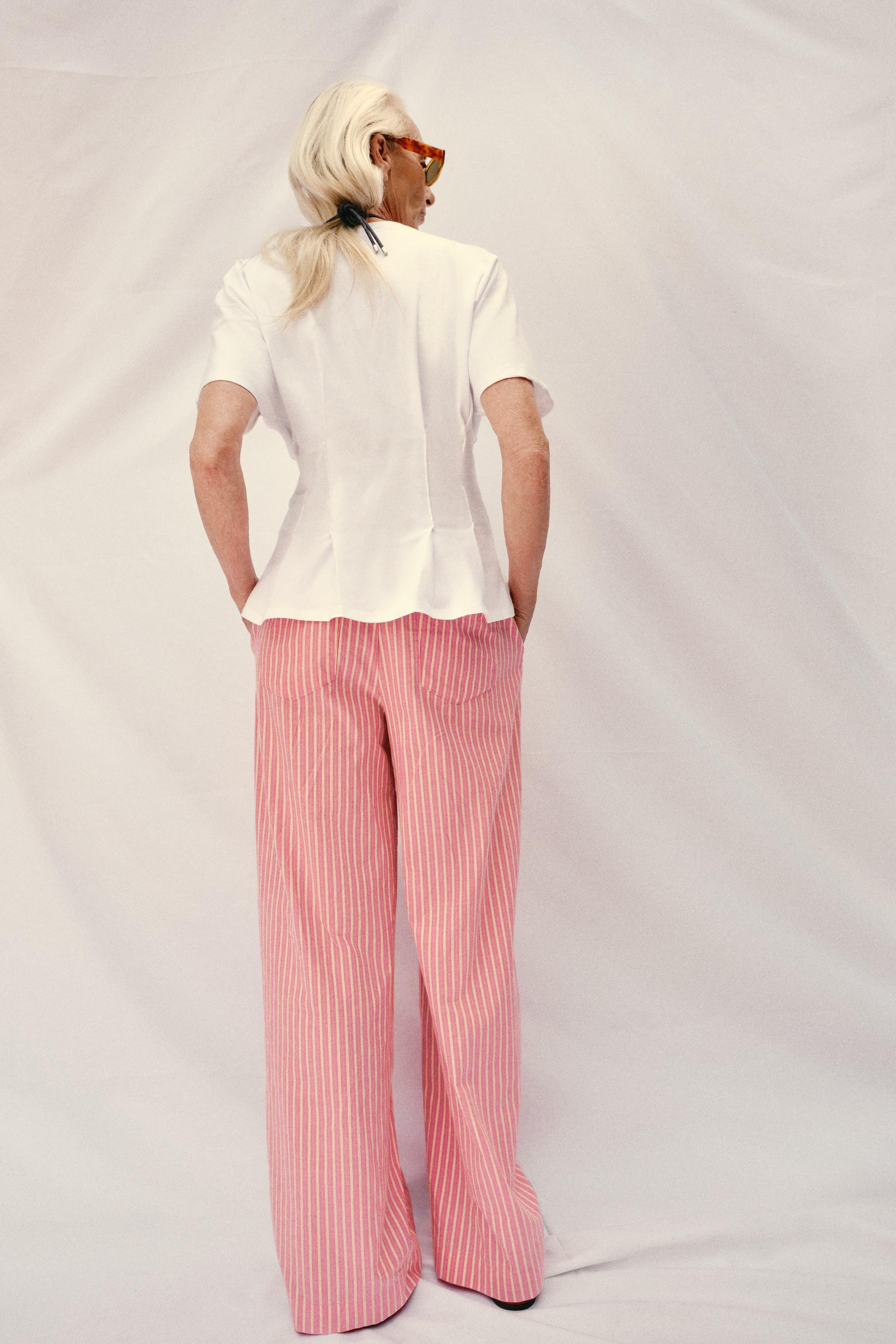 WEITE HOSE MIT STREIFEN | Zara DE
