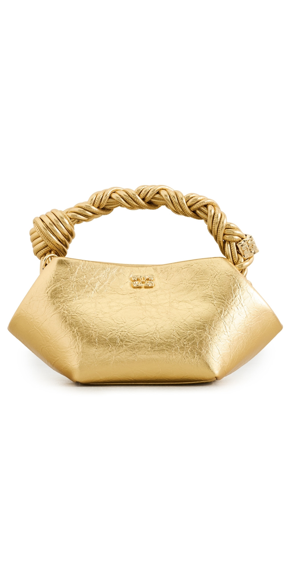 GANNI Metallic Mini Bou Bag Gold One Size | Shopbop