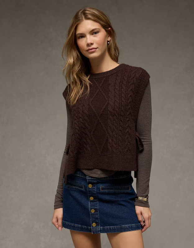 AE Whoa So Soft Side-Tie Vest | American Eagle Outfitters (US & CA)