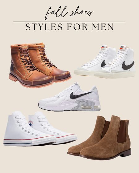 Fall show styles for men - boots, lifestyle sneakers, and athletic shoes. From our favorite brands like Timberland, Nike, Converse, and more!

#LTKSeasonal #LTKmens