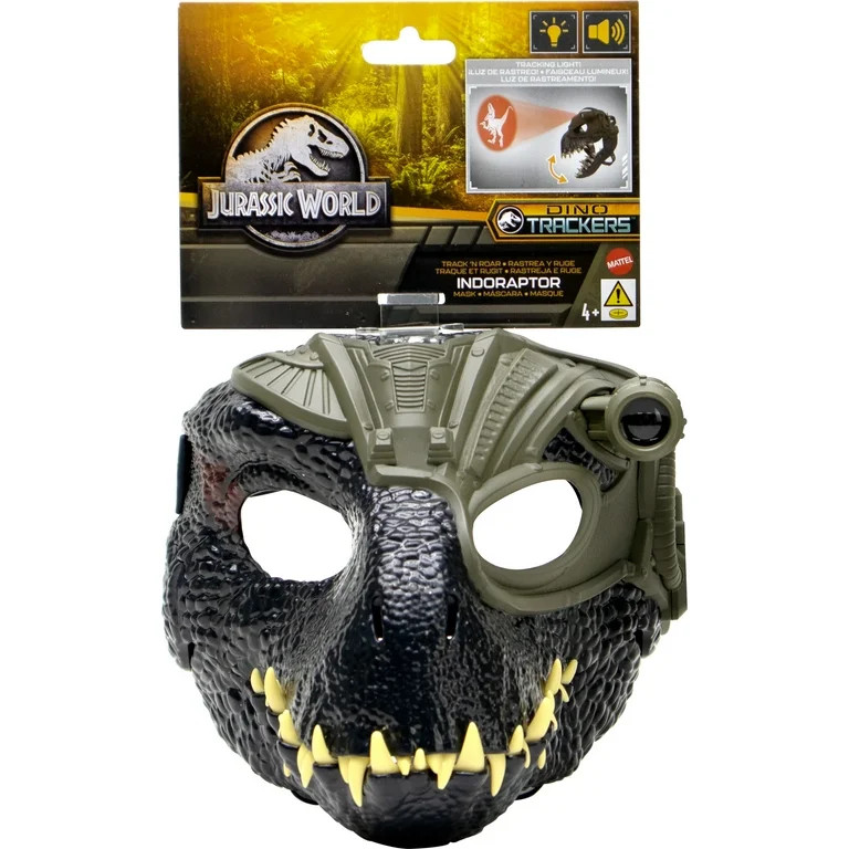 Jurassic World Indoraptor Dinosaur Mask with Tracking Light and Sound for Children Role Play | Walmart (US)