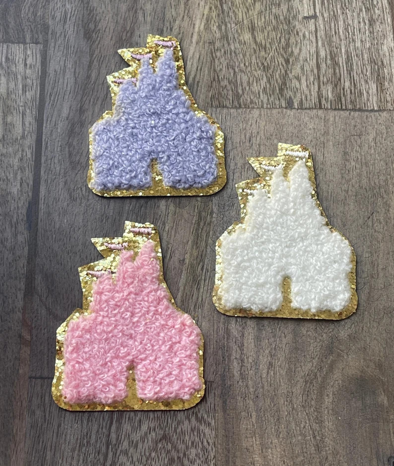 Disney Castle Chenille Iron on Patch | Etsy | Etsy (US)