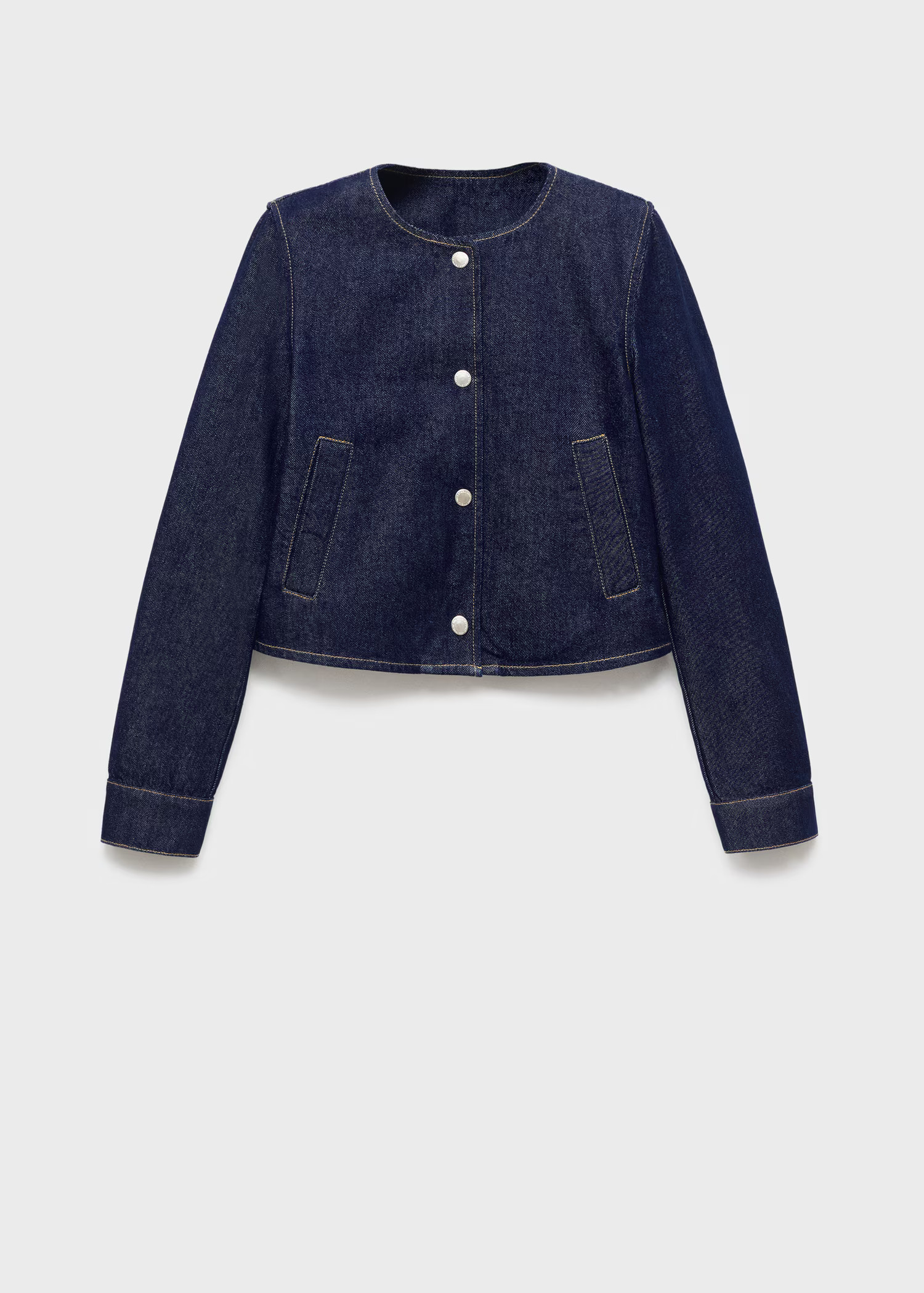 Denim crop jacket - Women | MANGO United Kingdom | MANGO (UK)