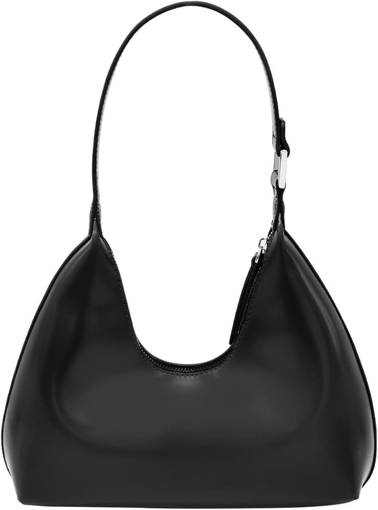 PS PETITE SIMONE Small Black Shoulder Bag Purse for Women Freya Trendy White Purse Hobo Bag Handb... | Amazon (US)