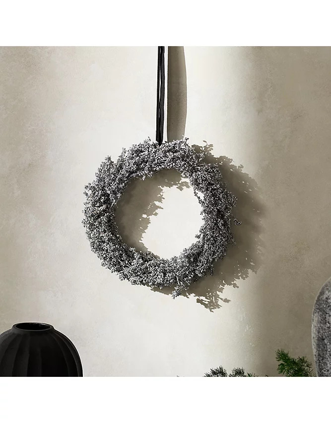Dried Silver Wreath – 25cm | The White Company UK & ROW