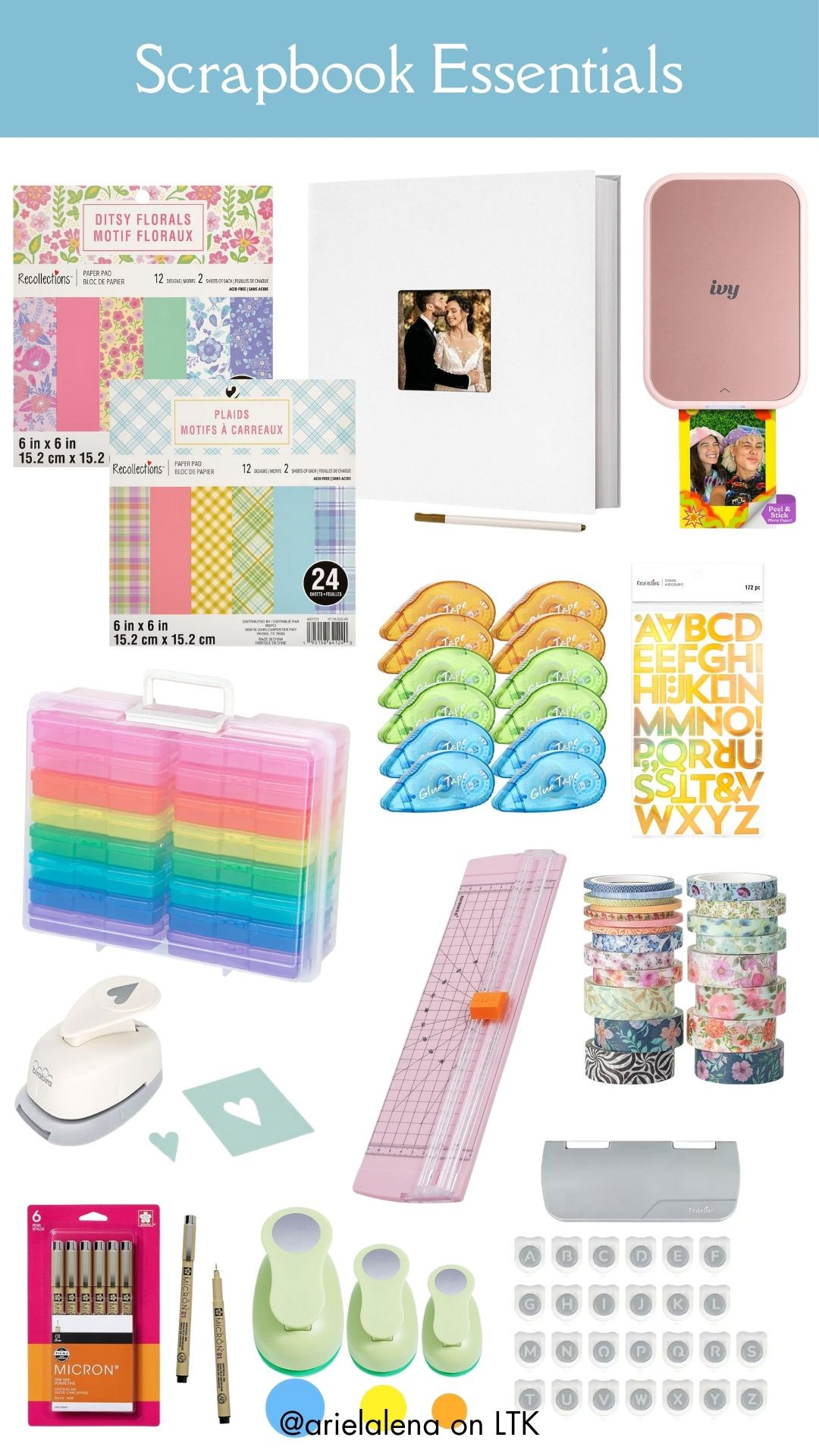 MY SCRAPBOOKING ESSENTIALS AS A CRAFTY + NOSTALGIC MOM #scrapbooking  

 #LTKFindsUnder50 #LTKFindsUnder100 #LTKBaby