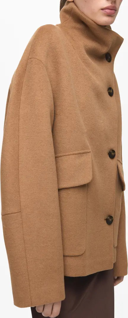 Basquiat Funnel Neck Coat | Nordstrom