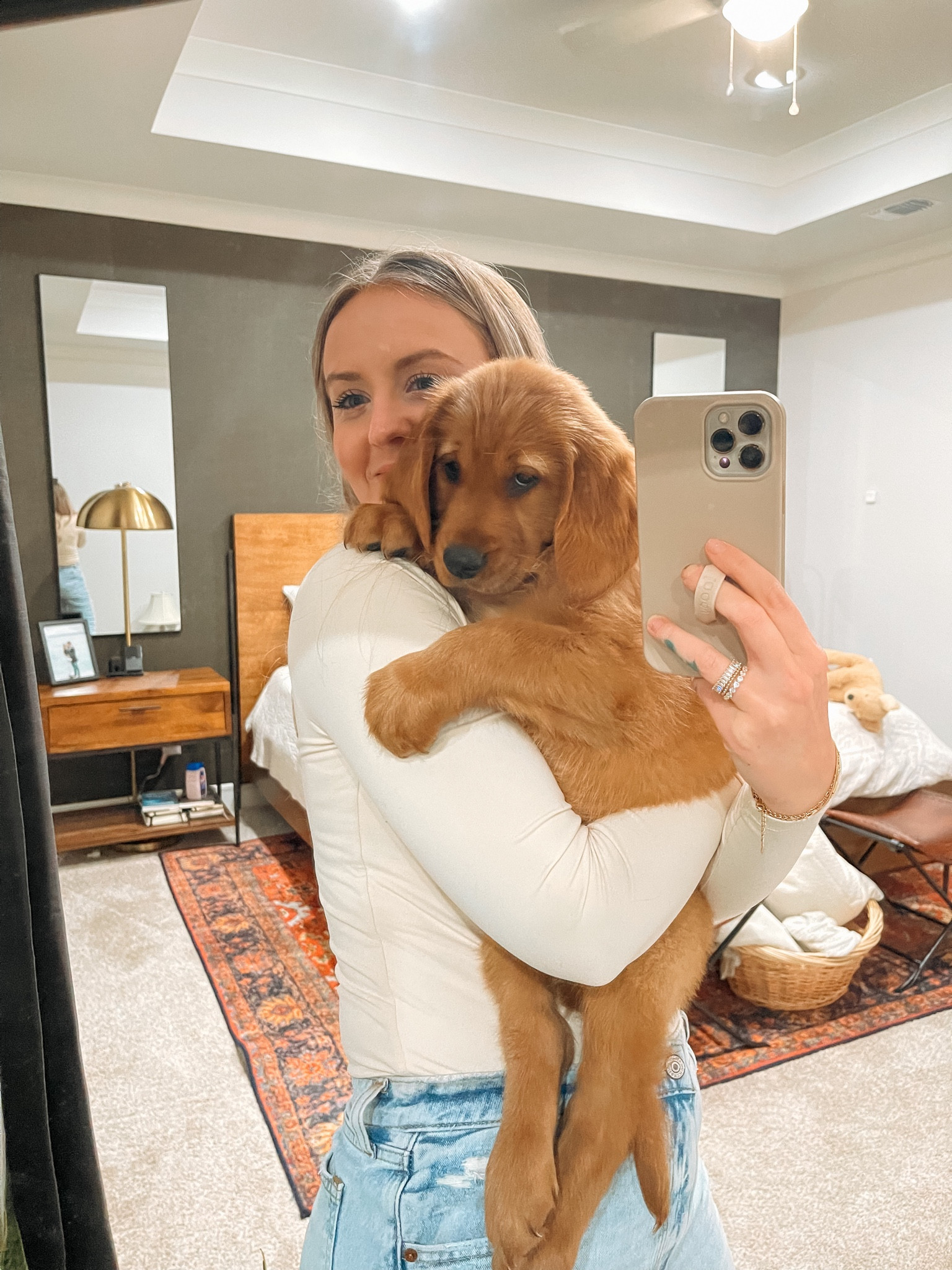 new best friend! This is the BEST bodysuit - jeans are a 27 Regular Curve Love & are my favorites! 

#LTKunder50 #LTKhome #LTKunder100