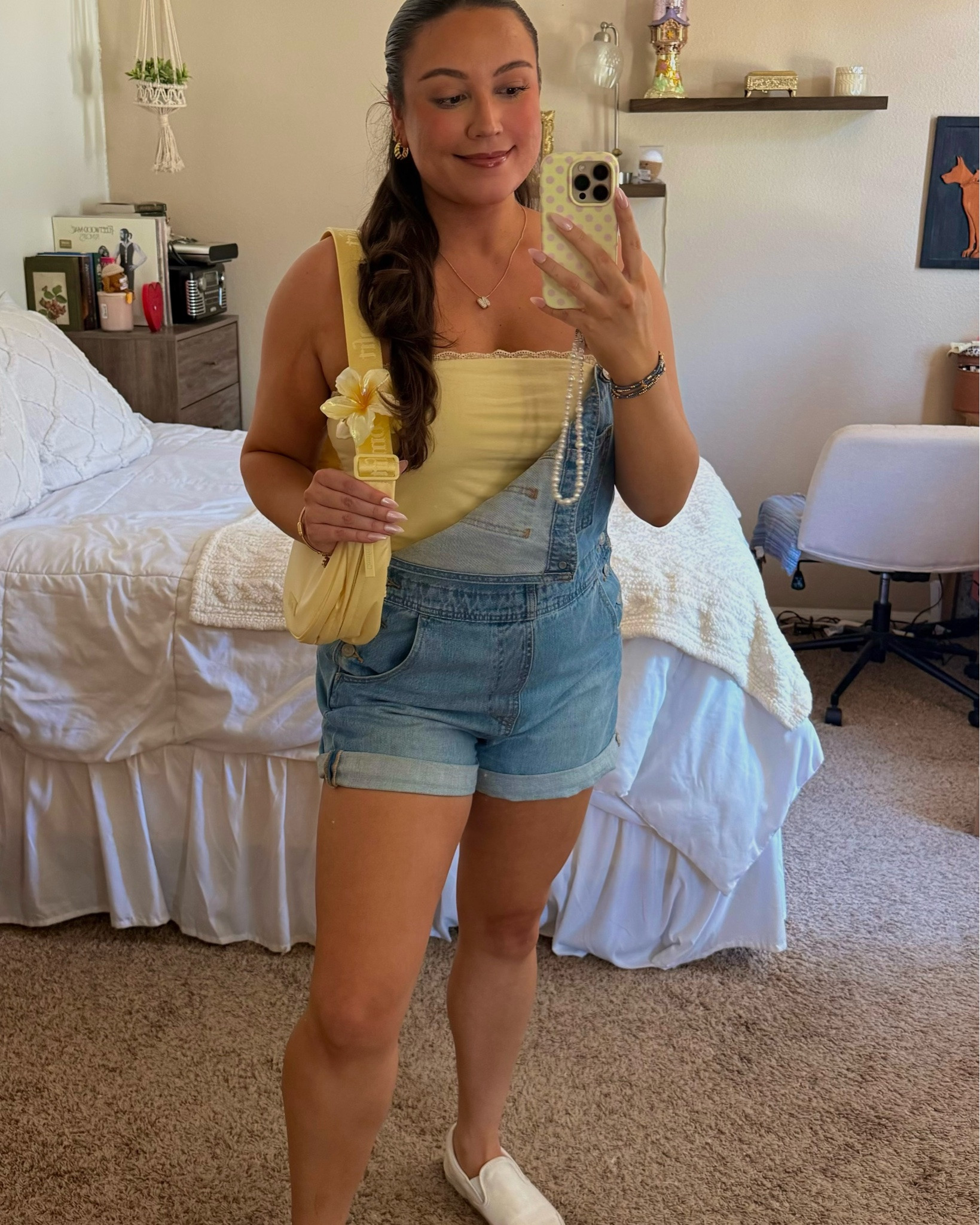 overalls all spring & summer 🌼🫐🫶🏻✨
—
#overalls #overallshorts #springoutfitideas #yellowoutfit #outfitinspo

#LTKootd #LTKSaleAlert