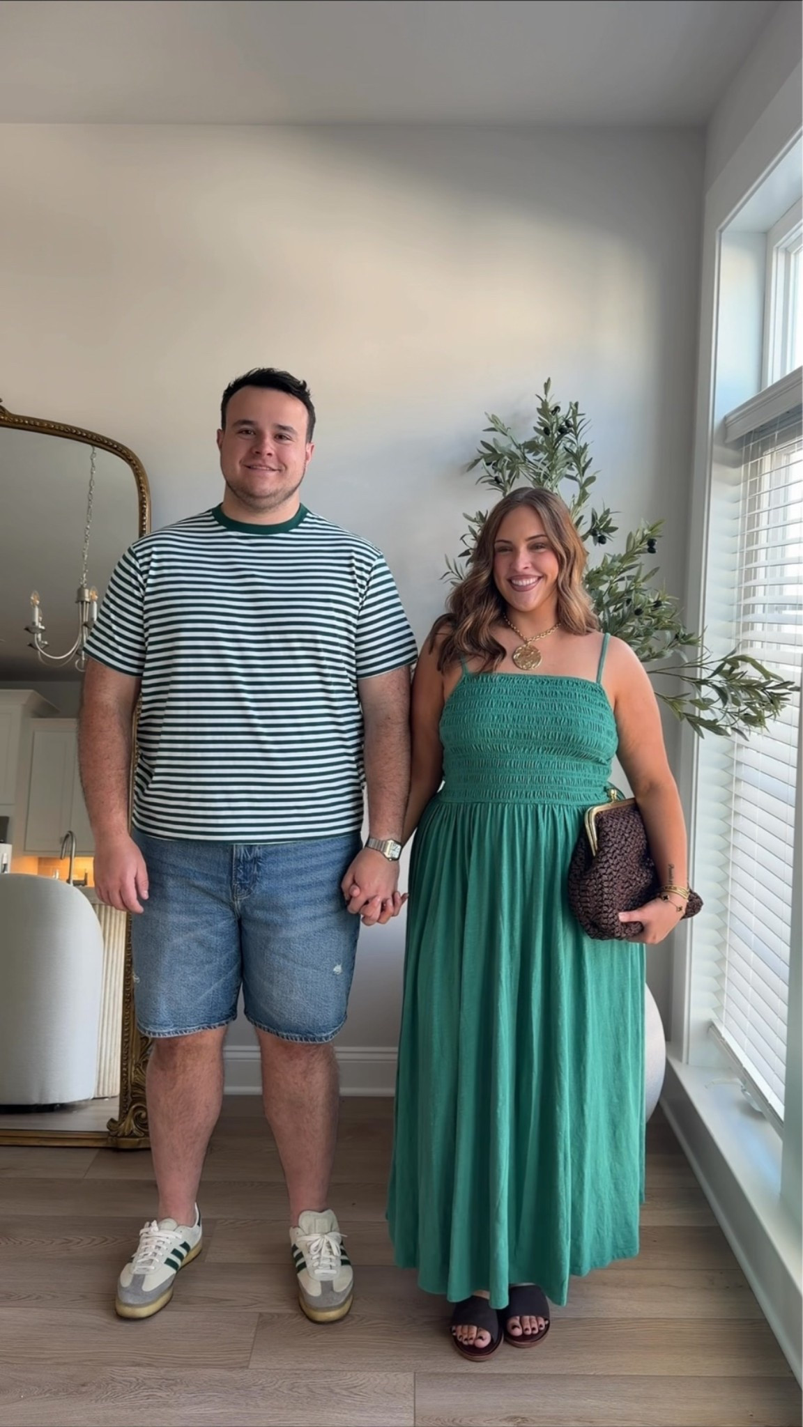 Adam wears a 34 short, xxl shirt & I wear an xl dress! @AmericanEagle #AEPartner