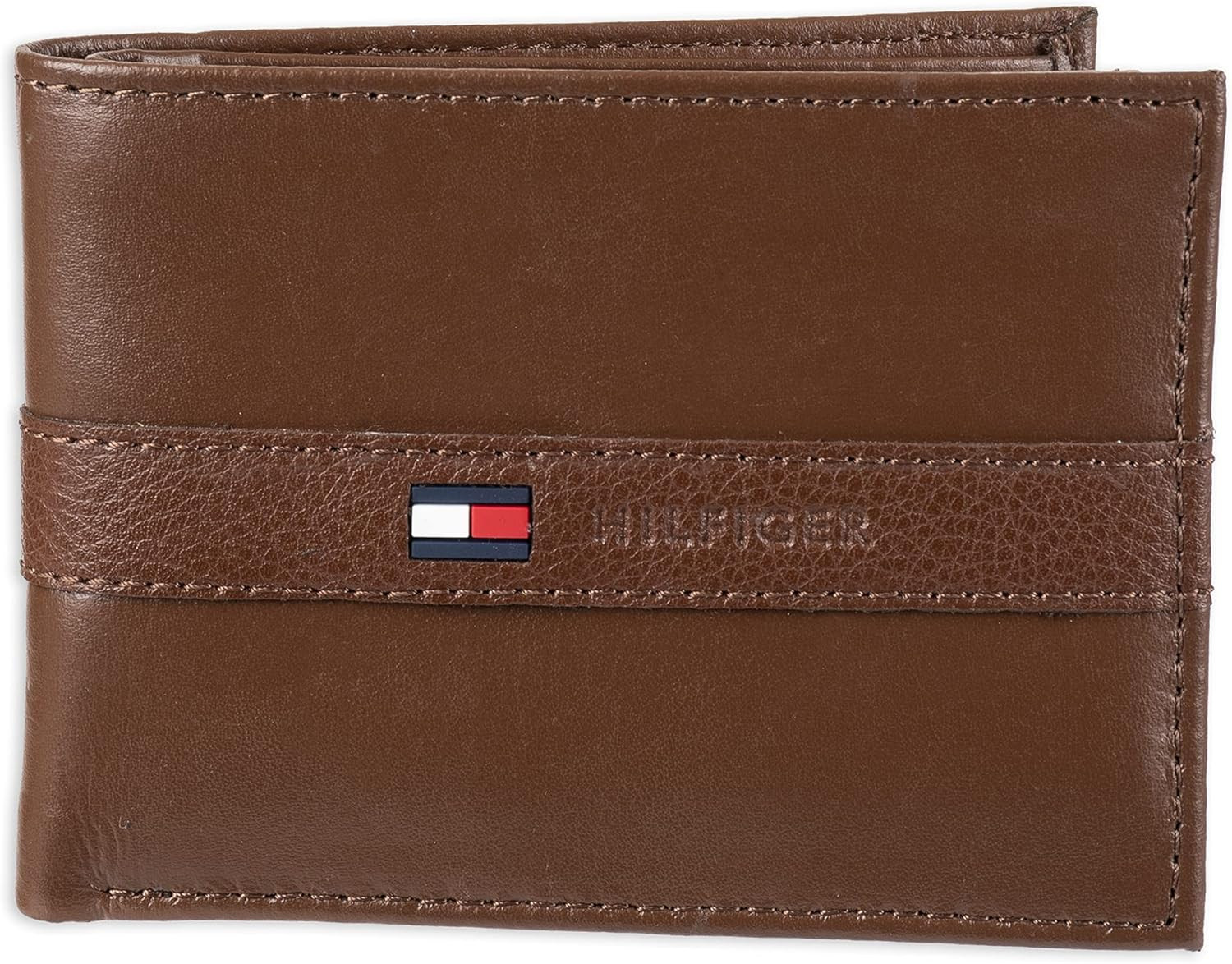 Tommy Hilfiger Men's Leather Wallet – Slim Bifold with 6 Credit Card Pockets and Removable Id W... | Amazon (US)