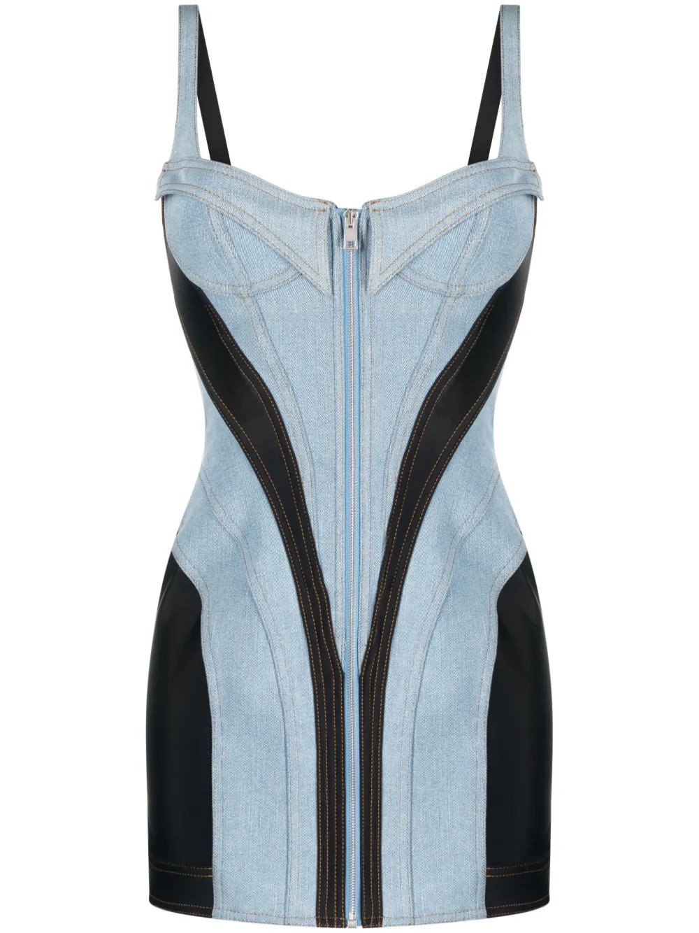 Corset denim minidress | Farfetch Global