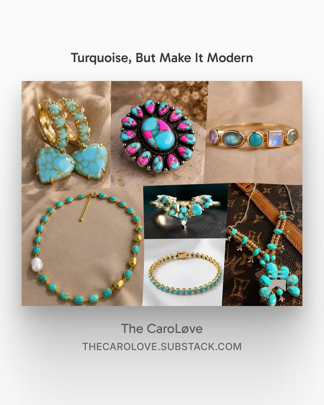 Turquoise has officially become my summer obsession. 💙✨ I rounded up some of the prettiest pieces I've found lately—from heart hoops and gemstone rings to the dreamiest pearl necklace. These are the kind of accessories that make a simple white tee or linen dress feel instantly put together.

Which one are you adding to your cart first? ☀️💍

#LTKStyle #LTKFinds #TurquoiseJewelry #JewelryLover #SummerStyle #GoldJewelry #AccessoryAddict #StatementJewelry #FashionFinds #TheCaroLove 

 