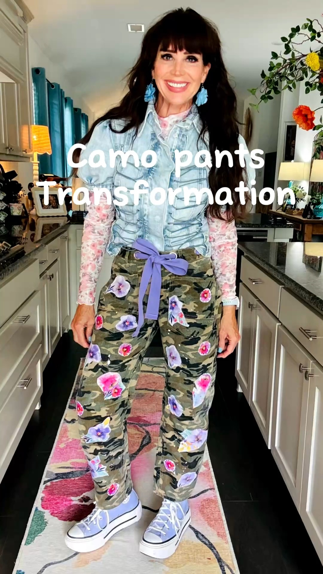 This project was so fun!  It took most of the day Saturday but so thrilled with how they turned out!!  I ended up splitting the seams so I could sew the patches I made (wonder under and fabric) and added a new cotton belt!  What do you think? 

#LTKSeasonal #LTKOver40 #LTKActive