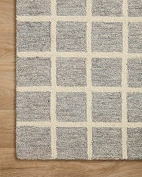 Loloi Chris Loves Julia x Polly Collection POL-05 Runner Rug 2'-6" x 7'-6" Slate/Ivory Rectangular 0.38" Thick | Amazon (US)