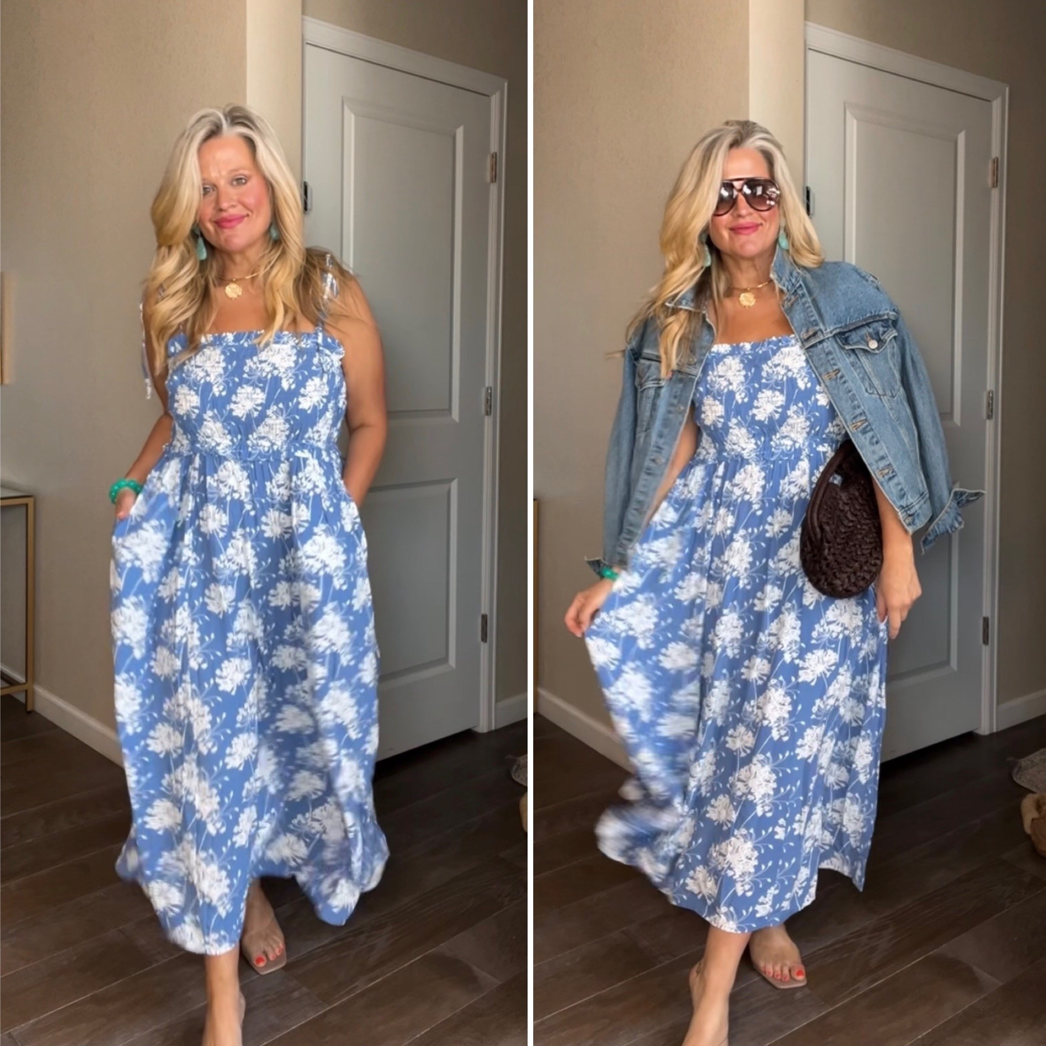  ✨Tap the bell, save and ❤️ for over 40 fashion, midlife style, midsize fashion and luxury looks for less. 


⬇️Sizing information:
Dress (m) (size down if in between sizes.)
Lip color get the hint
Lip liner edge to edge 

Have you ever almost canceled date night…
because nothing was working on your body anymore?

We’ve all stood there… trying on outfit after outfit,
feeling like nothing fits the way it used to.

Not because our bodies are wrong..
but because what used to work… doesn’t anymore.

And no one really tells us what to do next.

That’s why this $39 dress matters.

✔️ The smocked top holds us in without squeezing
✔️ The peplum detail skims over the midsection
✔️ The flowy shape moves with us—not against us

This is what “belly-friendly” actually looks like.

We don’t need to hide.
We don’t need to size up.
We just need pieces that work with our body now 🤍

Helping you look good, feel good 🤍
Lindsey


Follow my LTK @Over40andmidlife on the @shop.LTK app to view this post and get my exclusive app-only content!

#liketkit #LTKMidsize #LTKOver40 #LTKPlusSize
@shop.ltk
https://liketk.it/64rQD