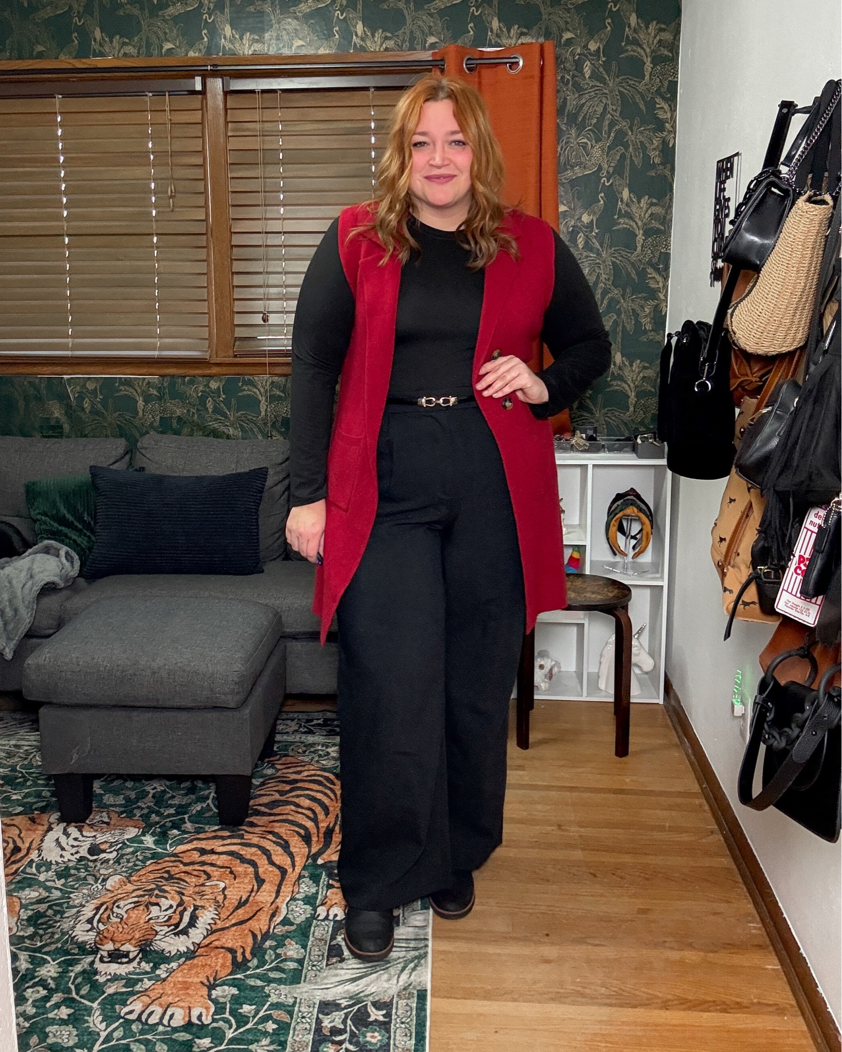 Work wear outfit
Wearing XXL vest
35L trouserrs

#LTKPlusSize #LTKMidsize #LTKWorkwear