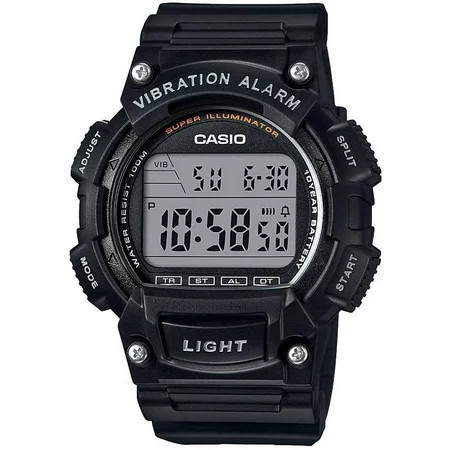 Casio Men s Sport Digital Watch with Vibration Black W736H-1AV | Walmart (US)