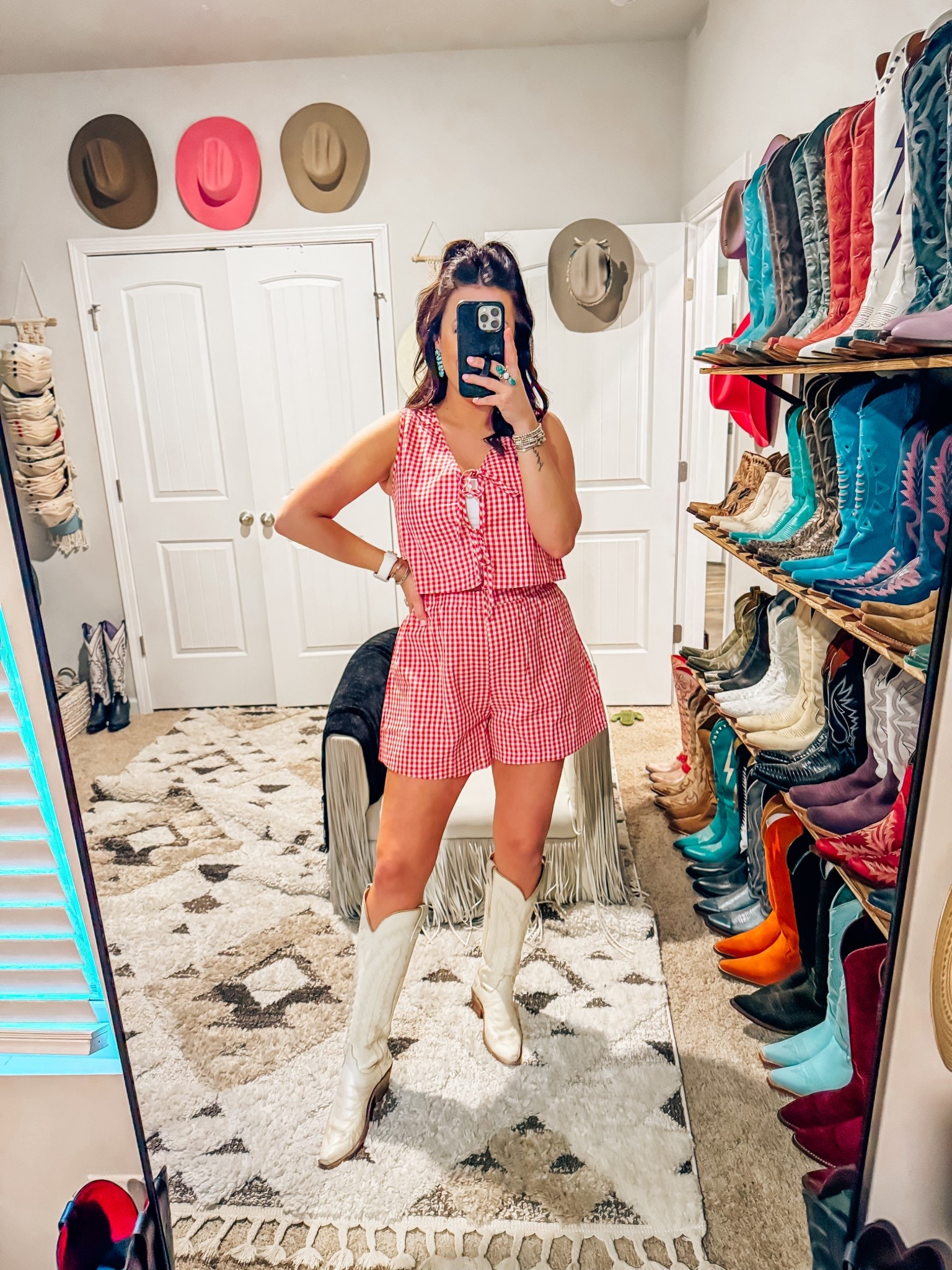 Red white and blue - red gingham - boots - country music festival - July 4th / country concert - Amazon 

#LTKFindsUnder50 #LTKSummerEdit #LTKStyleTip