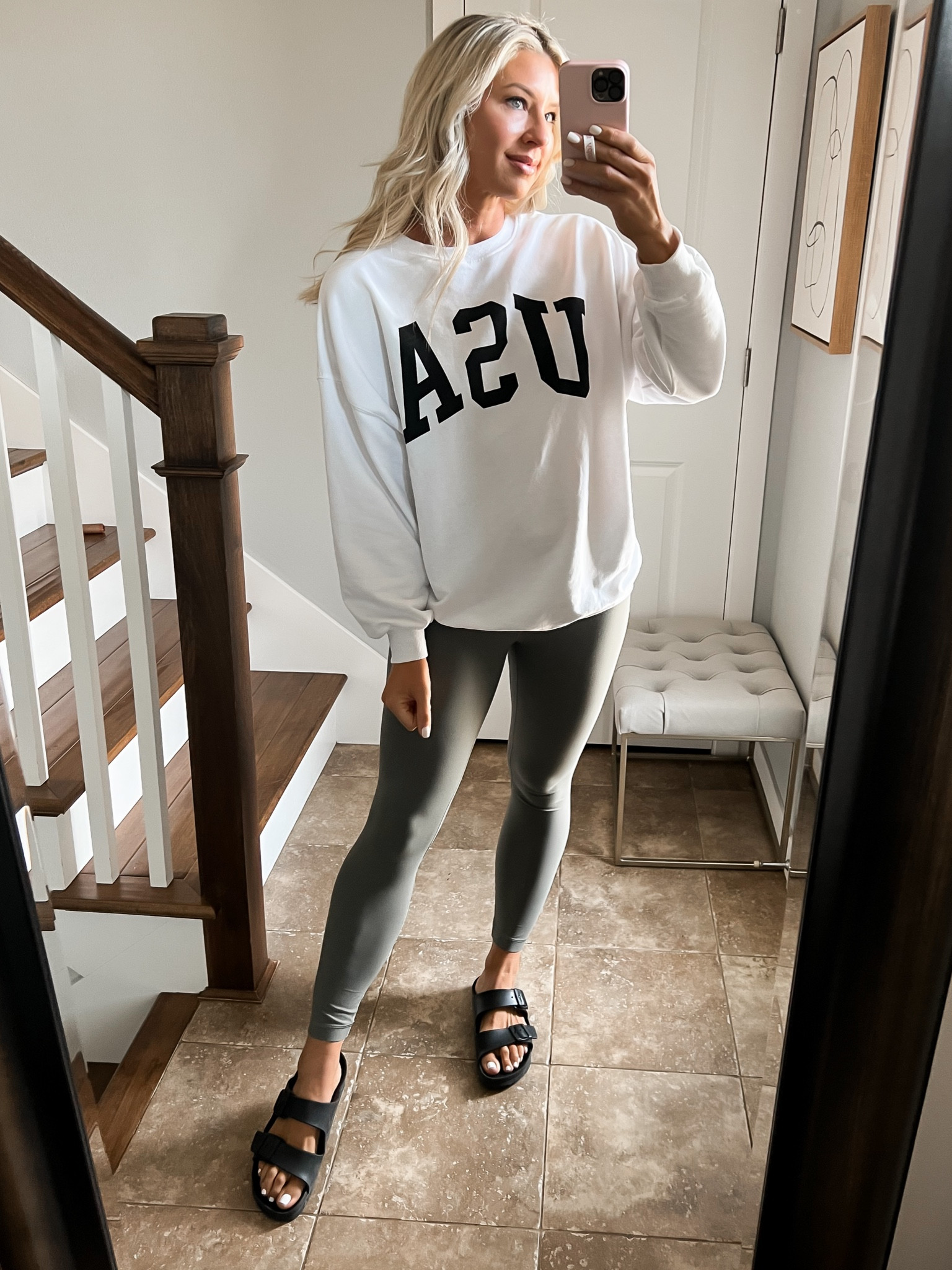 Sweatshirt legging combo 

#LTKfit #LTKunder100 #LTKstyletip