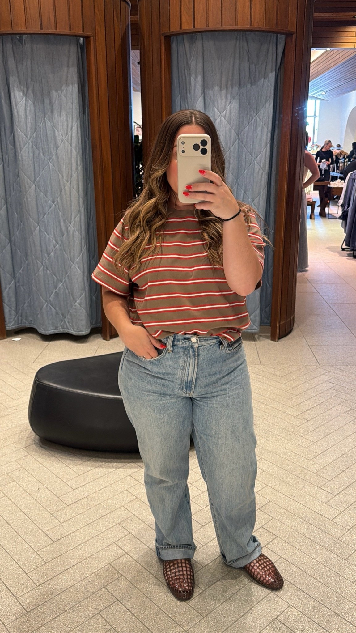Saw something similar on a friend and decided to recreate it with some of my @Aritzia  pieces 🤍

There’s just something about stripes, jellies, and easy summer basics that works every single time. Comfortable, effortless, and the kind of outfit that makes getting dressed feel easy.

Safe to say this combo will be on repeat all summer long ☀️

size L in stripe tshirt and size 31 in jeans
I sized up in jelly mules 

#LTKStyle #SummerStyle #PetiteStyle #MidsizeStyle #MomStyle #AritziaStyle #EverydayOutfit #WearYourClothes #CanadianStyle #SummerOutfitIdeas

#LTKcanada #LTKmidsize #LTKstyletip