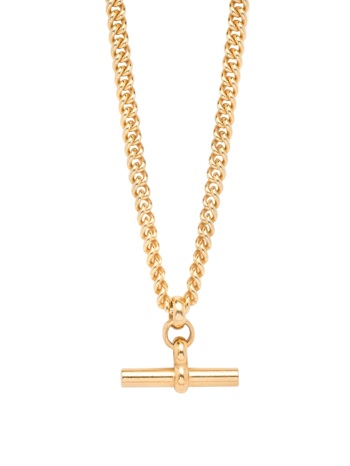 Med T-Bar Chunky Curb Necklace | Fenwick UK