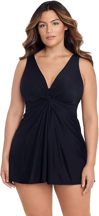 Miraclesuit Women's Swimwear Must Have Marais Tummy Control Soft Cup One Piece Swimdress | Amazon (US)