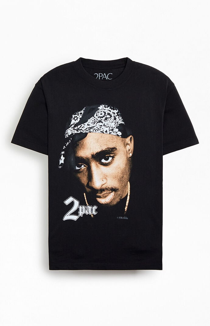 Men's 2Pac Big Head T-Shirt in Black - Size Medium | PacSun