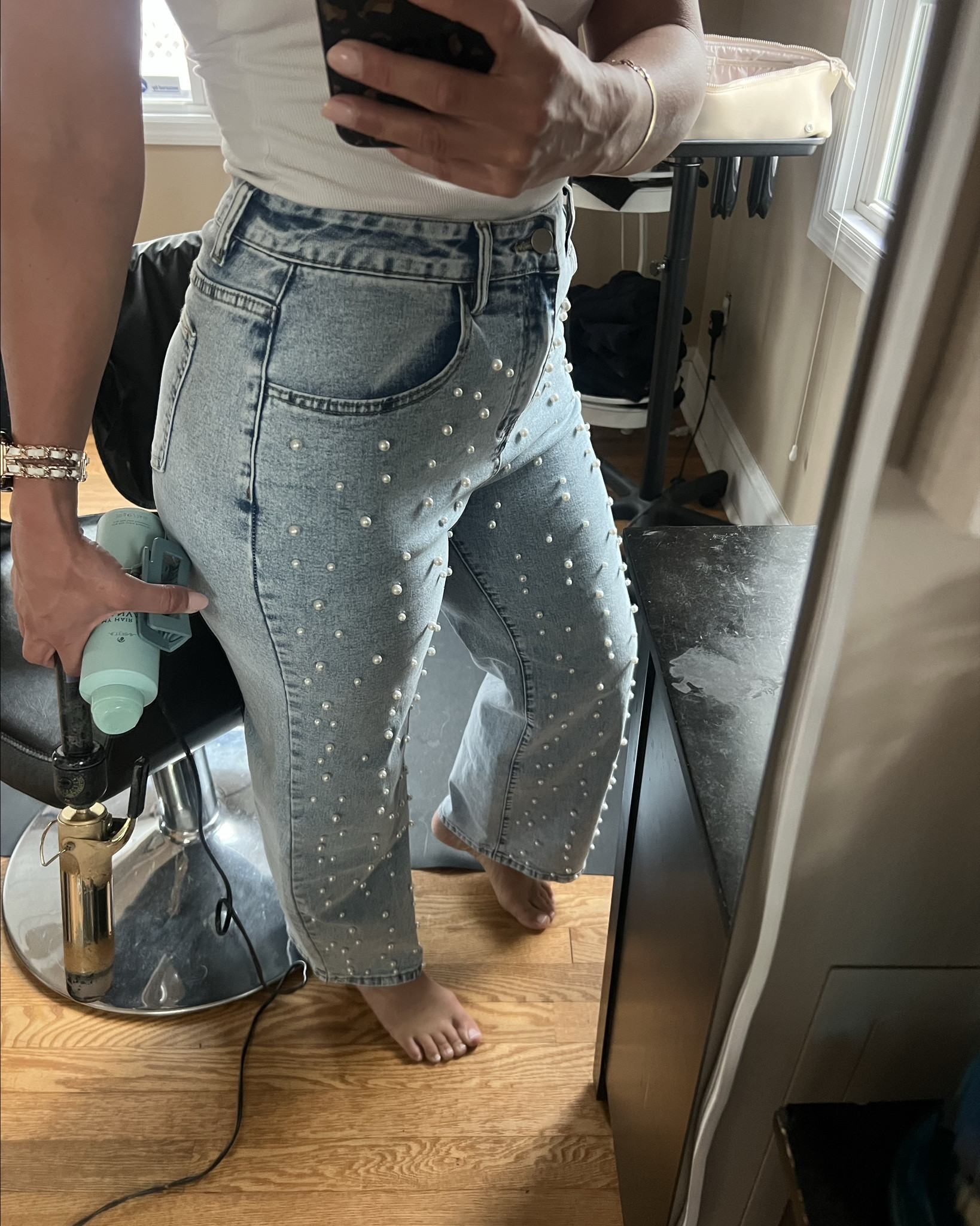 The cutest 😍 and the 🍑 looks good!!!!!
.
.
Jeans: size med in light blue - tts! They fit petite!
.
.
Denim jeans spring summer date night classy outfit style ootd pearl casual dinner 

#LTKmomlife #LTKootd #LTKPetite