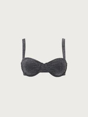 Lurex Ruched Underwire Bikini Top & Reviews - Black - Sustainable Bikinis | BERLOOK | BERLOOK