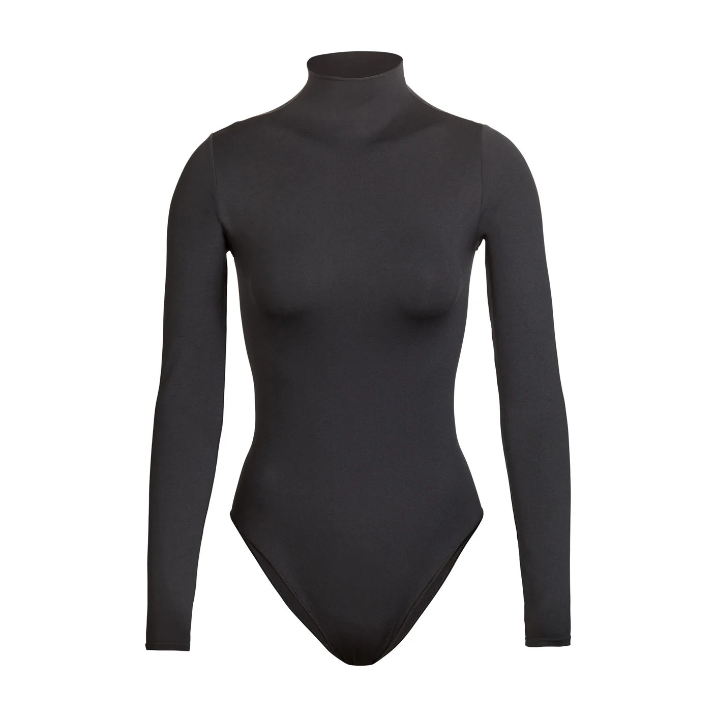 ESSENTIAL MOCK NECK LONG SLEEVE BODYSUIT | SKIMS (US)