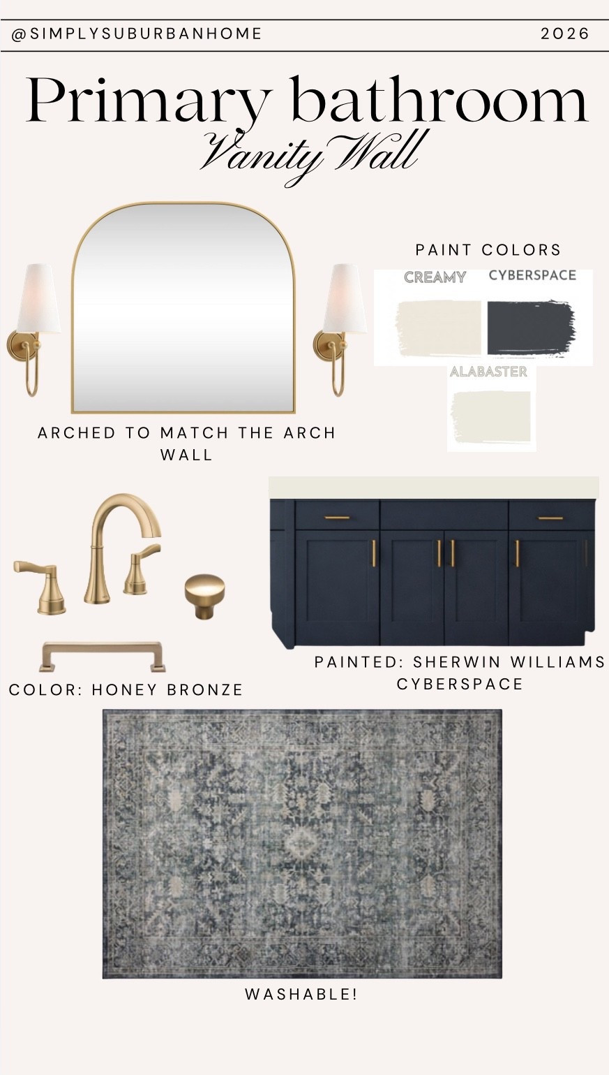 Bathroom, primary bathroom, virtual styling, neutral, cyberspace, primary bathroom, powder bathh

#LTKselfcare #LTKmorningroutine #LTKHome