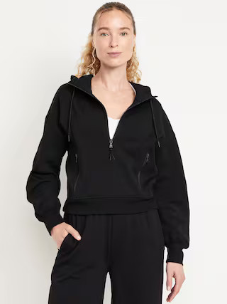 Dynamic Fleece Half-Zip Hoodie Sweatshirt | Old Navy (US)