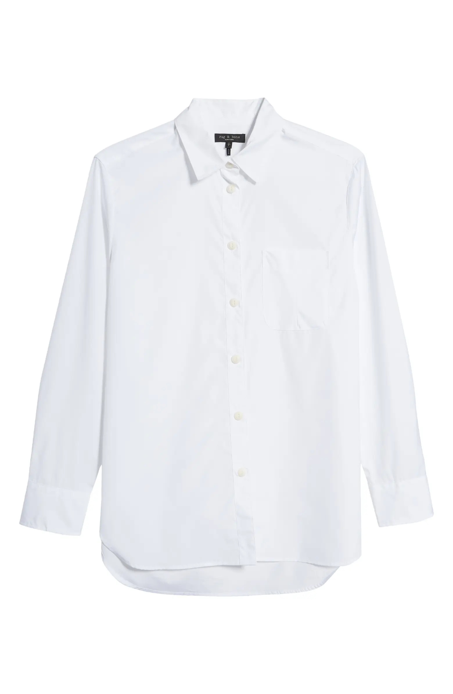 rag & bone ICONS Maxine Cotton Poplin Button-Up Shirt | Nordstrom | Nordstrom