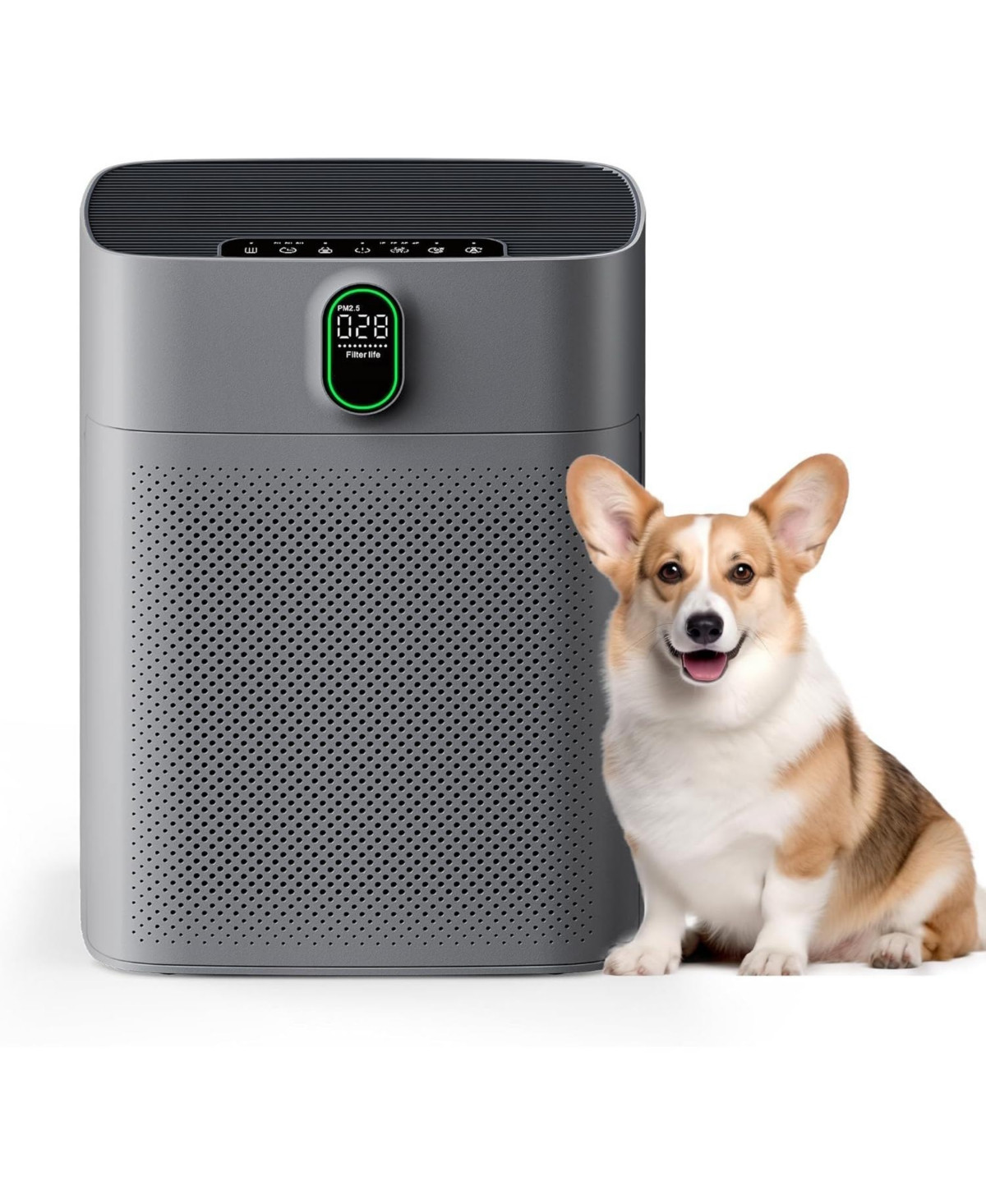 Morento Air Purifiers for Home Large Room up to 1076 Sq Ft with Pm 2.5 Display Air Quality Sensor, Remove 99.97% of Pet Hair with Double-sided Air Inl | Macy's