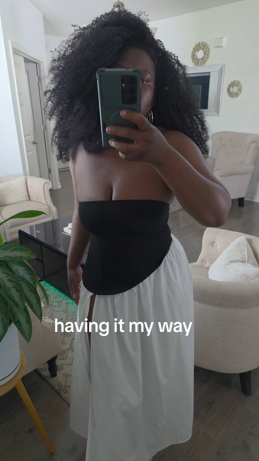 Black and white maxi dress. I am obsessed with the fit and slit. It can be styled many ways.

#LTKootd #LTKMidsize