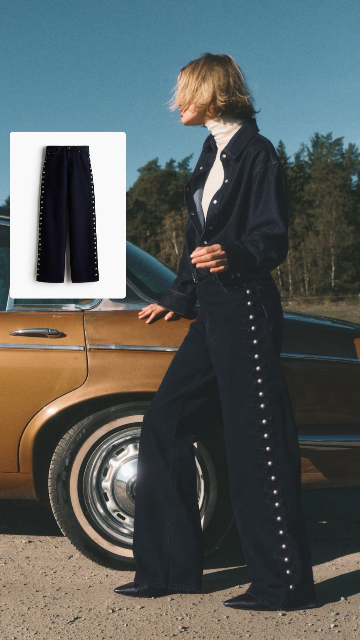 I love the studs on these jeans 💙💙💙 

#LTKautumn #LTKpetite #LTKstyletip