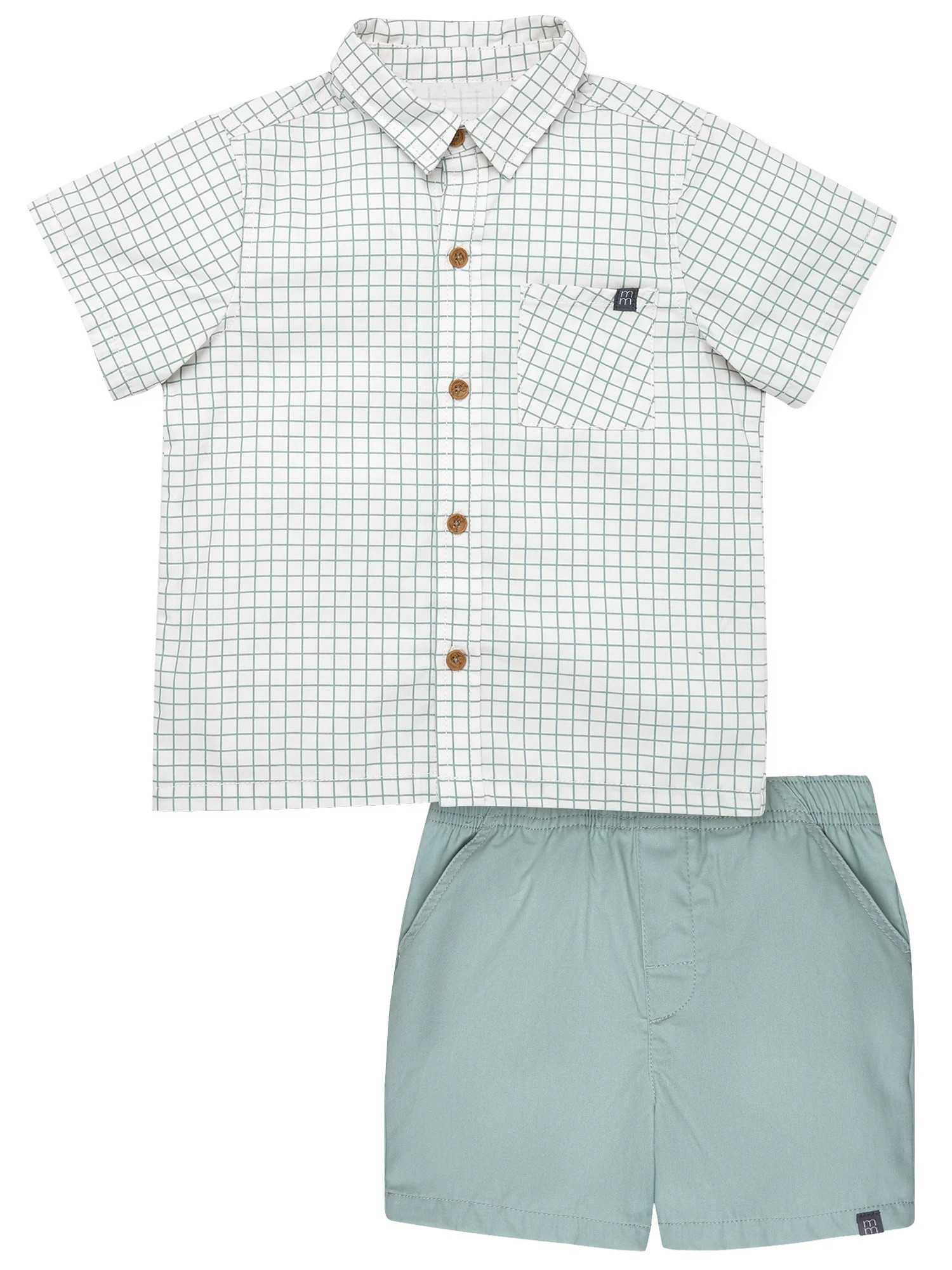 Modern Moments by Gerber Toddler Boy Resort Shirt and Short Outfit Set, 2-Piece, 12 Months - 5T | Walmart (US)