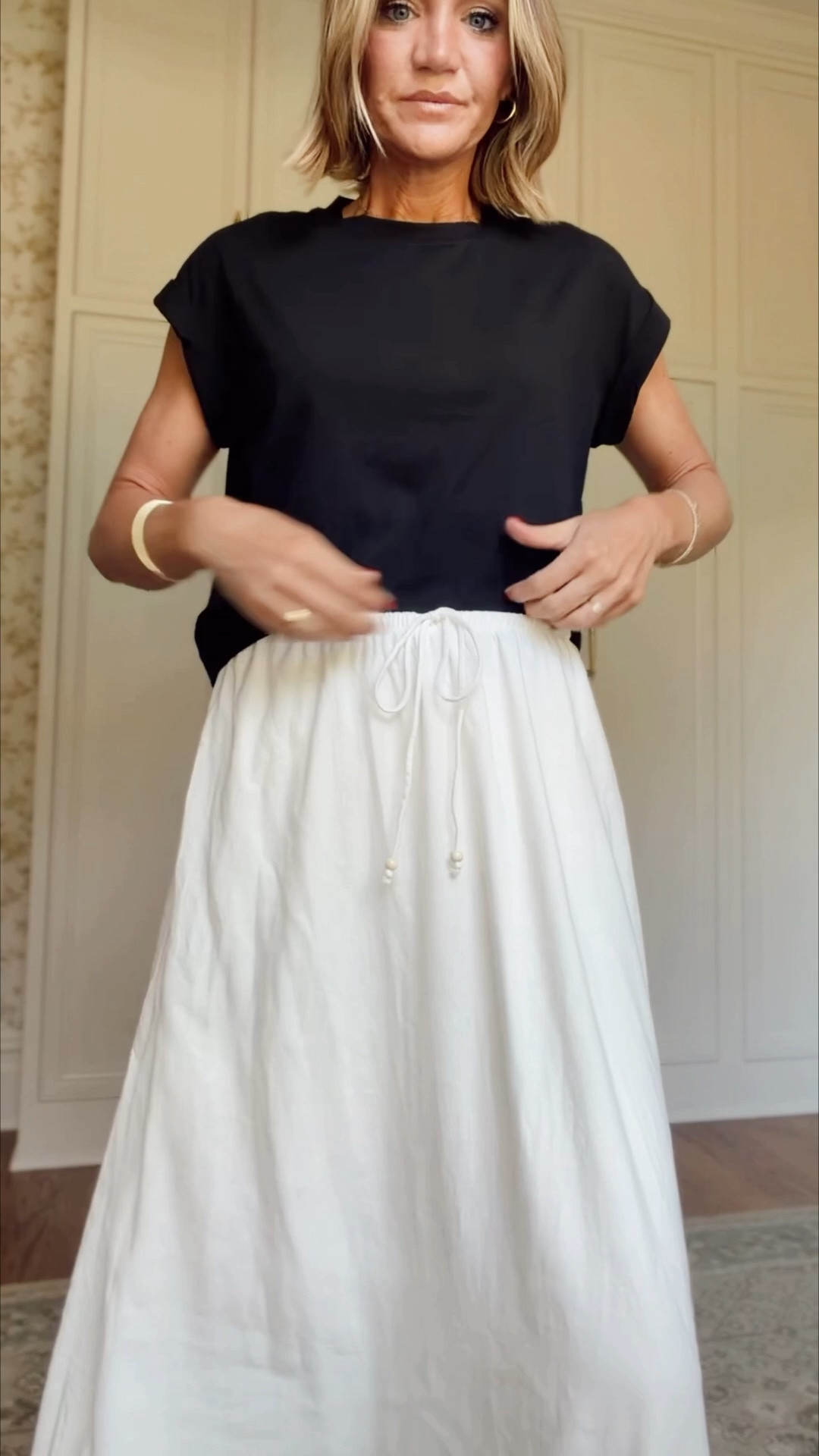 Small in tee
Small in skirt but could have sized down to Xs 