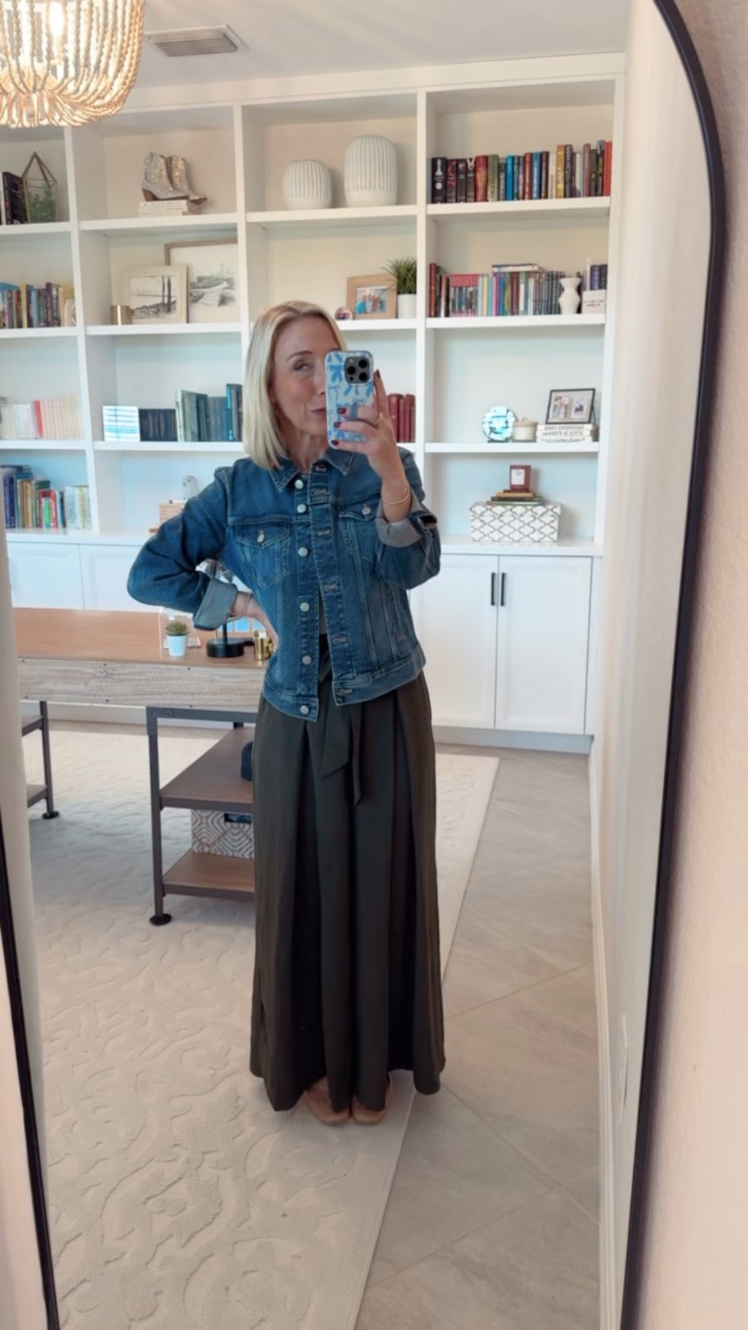 Week of Work Wear:  

THURSDAY: denim jacket - size small // green flowy pants - size small // white long sleeve tee - size small. 

* teacher outfit, teacher clothes, teacher style, office outfit.
 

 

#LTKFindsUnder50 #LTKWorkwear #LTKSeasonal