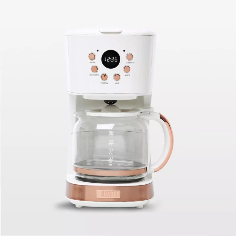 Melitta Vision Automatic Drip Coffee Maker Copper White